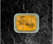 Oven ready chicken fillets smothered in Honey and mustard sauce